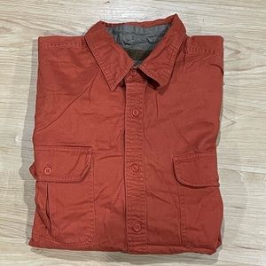 Men’s Faded Glory Orange Button Shirt 2X
